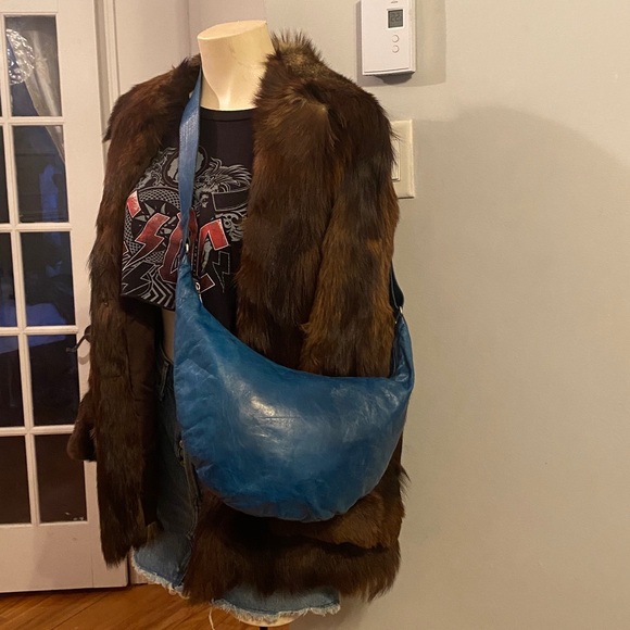 M0851 Handbags - M0851 Half Moon Hobo leather bag